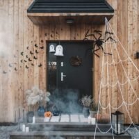 Λευκός Διακοσμητικός Ιστός Αράχνης 5m