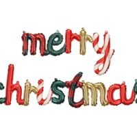 Μπαλόνια candy φράση Merry Christmas
