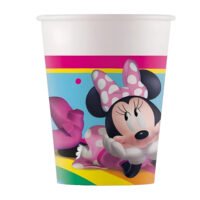 Χάρτινα Ποτήρια Minnie Mouse Rainbow - 8 τμχ.