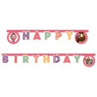 Γιρλάντα Happy Birthday Μάσα & Αρκούδος New