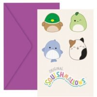 Προσκλήσεις Squishmallows - 6 τμχ.
