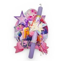 Λαμπάδα Κ–POP Demon Hunters με Ξύλινο Κάδρο