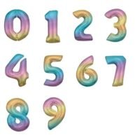 Μπαλόνια Αριθμοί Rainbow - 86 cm