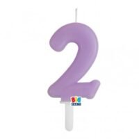 Κεράκι Αριθμός 2 Λιλά