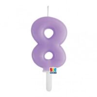 Κεράκι Αριθμός 8 Λιλά