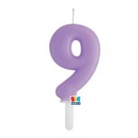 Κεράκι Αριθμός 9 Λιλά