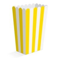 Κίτρινα Κουτάκια Για Ποπ Κορν - 8 τμχ.