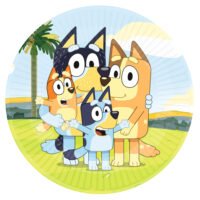 Πιάτα Χάρτινα Φαγητού Bluey - 8 τμχ.