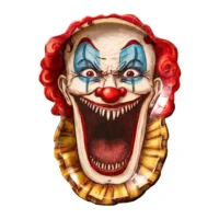 Χάρτινα πιάτα Clown Freak Show- 6 τμχ.